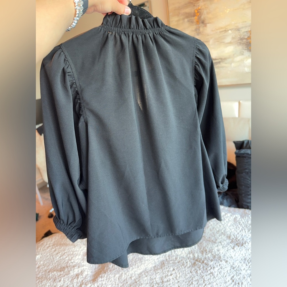 ODDY Black Long Sleeve Women's Blouse